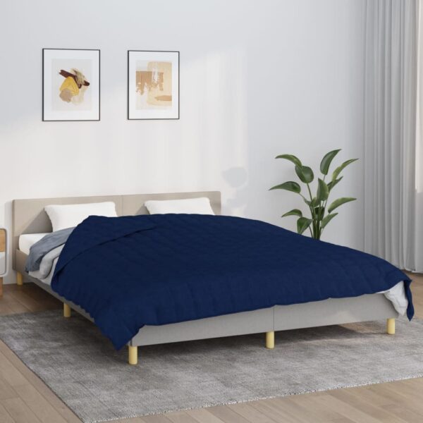 Provira Verzwaringsdeken 220x230 cm 15 kg stof blauw