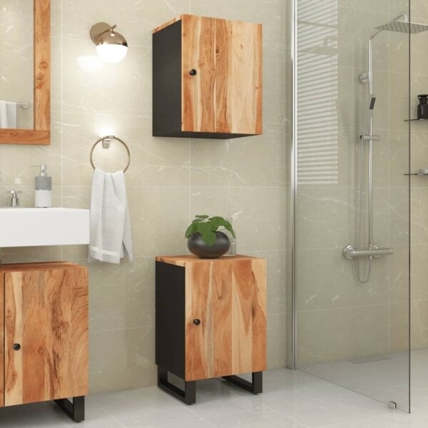 Provira Badkamerkast 38x33x58 cm massief acaciahout