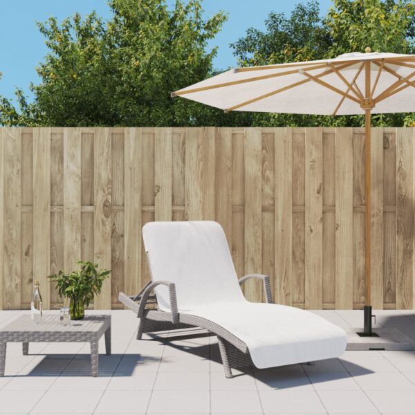 Provira Strandhanddoeken 2 st 400 g/m² 75x200 cm stof wit