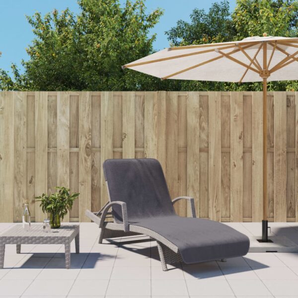 Provira Strandhanddoeken 2 st 400 g/m² 75x200 cm stof antracietkleurig