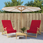 Provira Strandhanddoeken 2 st 400 g/m² 60x135 cm stof bordeauxrood
