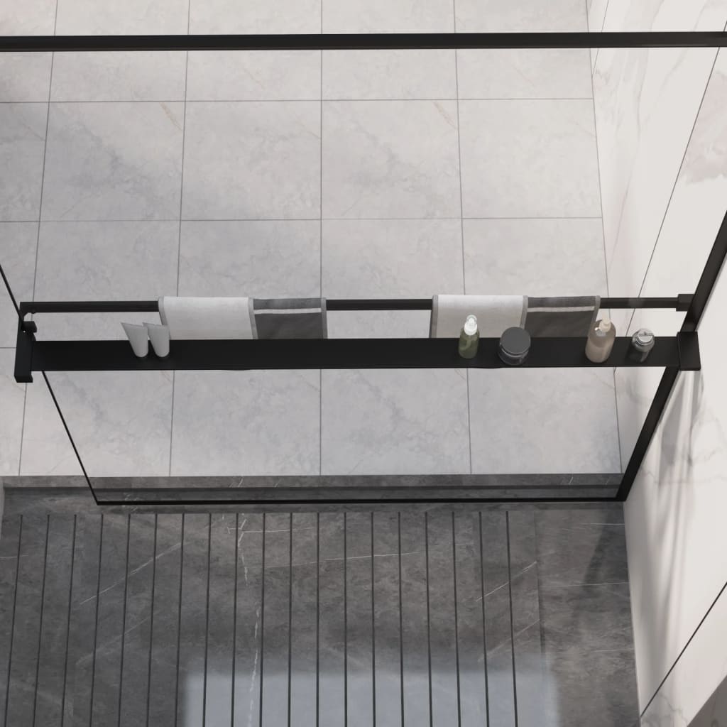 8720845729998_m_en_hd_1 Provira Doucheschap voor inloopdouchewand 118 cm aluminium zwart - Image 1