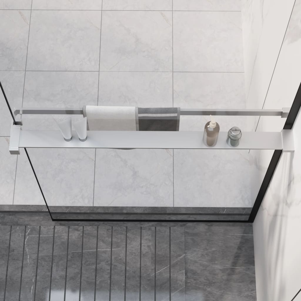 8720845730000_m_en_hd_1 Provira Wandschap voor inloopdouchewand 80 cm aluminium chroomkleurig - Image 1