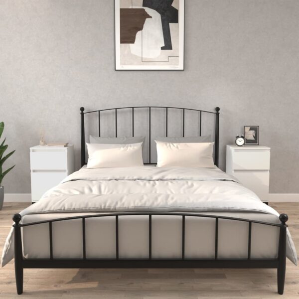 Provira Nachtkastjes 2 st 40x35x70 cm wit