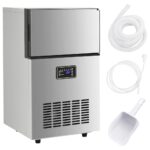 Provira IJsblokjesmachine 45 kg / 24 u zilverkleurig