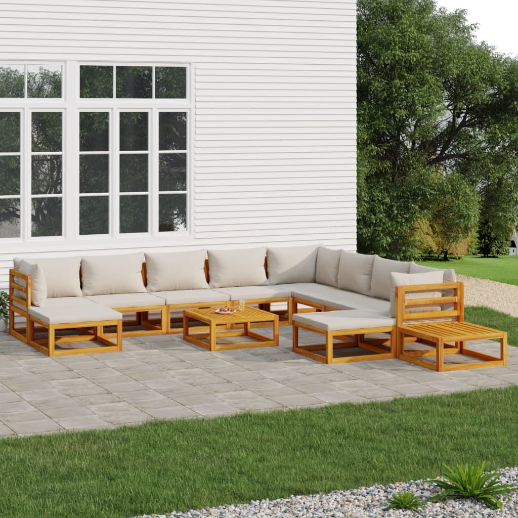 8720845746230_m_en_hd_1 Provira 12-delige Loungeset met lichtgrijze kussens massief hout - Image 1