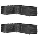 Provira Tuinmeubelhoezen L-vormig 2 st 16 oogjes 210x260x80 cm