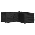 Provira Tuinmeubelhoezen met 12 oogjes L-vormig 185x185x70 cm