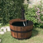 Provira Waterfontein met pomp 28x28x34,5 cm massief vurenhout