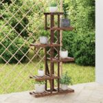 Provira Plantenstandaard 75x25x140,5 cm massief vurenhout