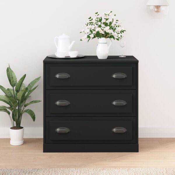 Provira Dressoir 70x35,5x67,5 cm bewerkt hout zwart