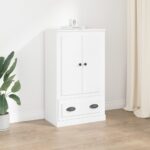 Provira Hoge kast 60x35,5x103,5 cm bewerkt hout wit
