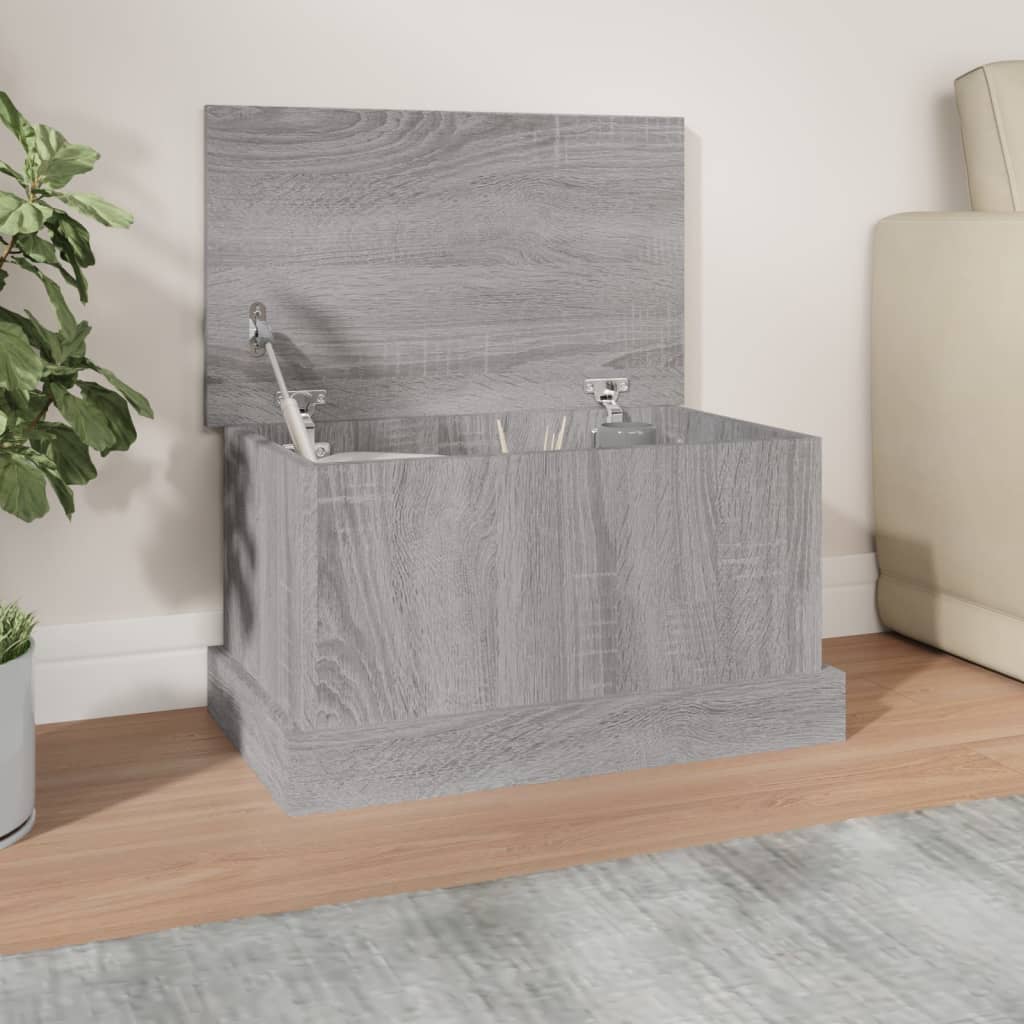 8720845793920_m_en_hd_1 Provira Opbergbox 50x30x28 cm bewerkt hout grijs sonoma eikenkleurig - Image 1