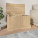 Provira Opbergbox 70x40x38 cm bewerkt hout sonoma eikenkleurig