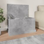Provira Opbergbox 70x40x38 cm bewerkt hout betongrijs