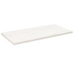 Provira Tafelblad rechthoekig 100x60x2,5 cm massief grenenhout wit