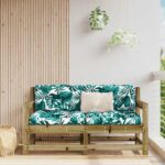 Provira Tuinstoelen 2 st met kussens geïmpregneerd grenenhout