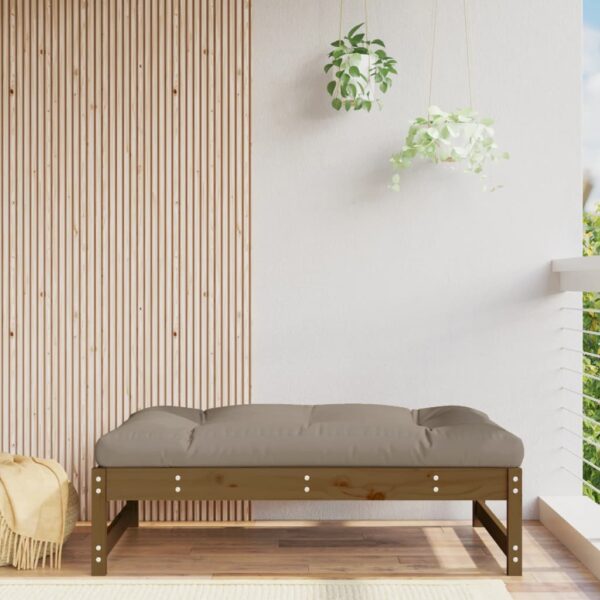 Provira Tuinvoetenbank 120x80 cm massief grenenhout honingbruin
