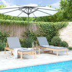 Provira Ligstoelen 2 st 199,5x60x74 cm massief grenenhout