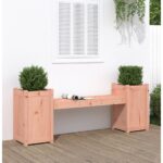 Provira Bankje met plantenbakken 180x36x63 cm grenenhout douglas