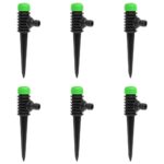 Provira Sproeiers 6 st 3x6x19,5 cm ABS en PP groen en zwart
