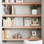 Provira Wandschap 80x20x6 cm behandeld massief eikenhout lichtbruin