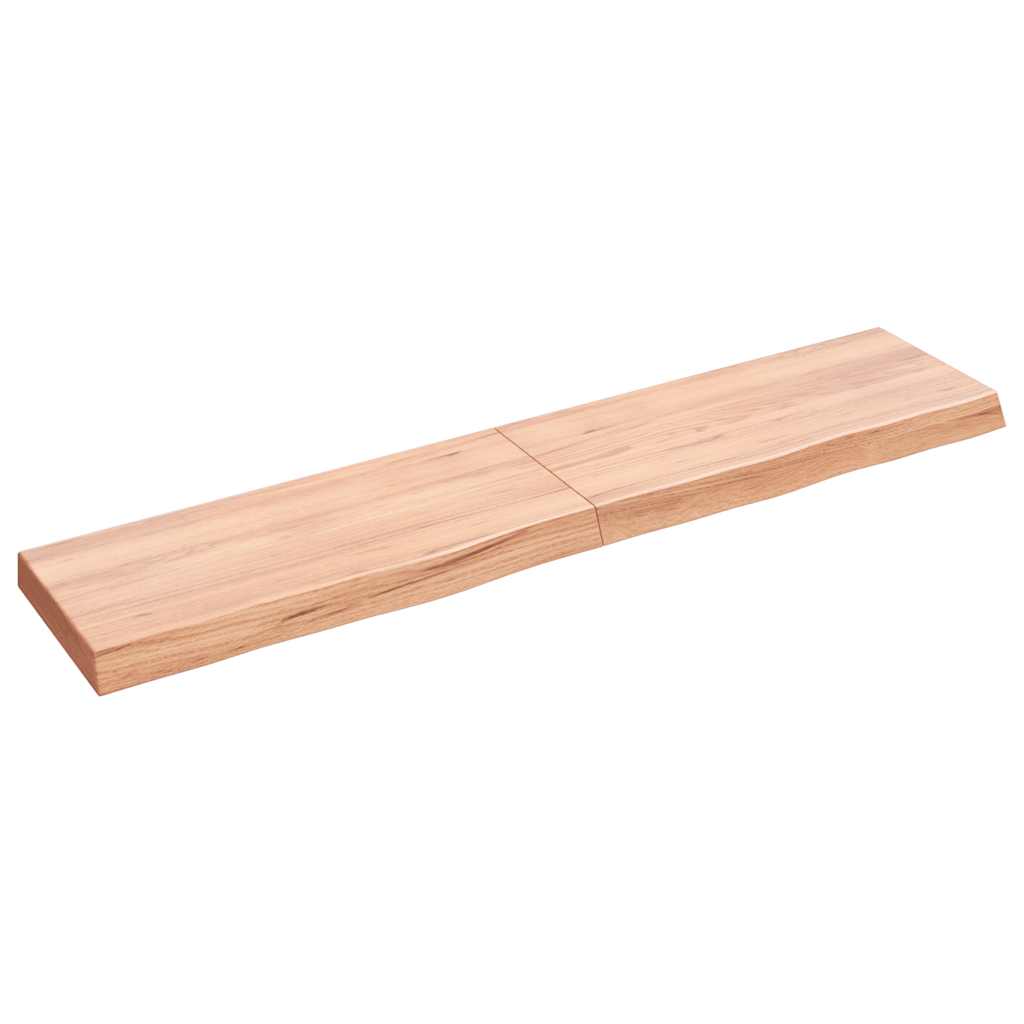 8720845814229_m_en_hd_1 Provira Wandschap 140x30x(2-6)cm behandeld massief eikenhout lichtbruin - Image 1