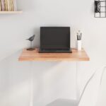 Provira Tafelblad 60x40x2 cm behandeld massief eikenhout lichtbruin