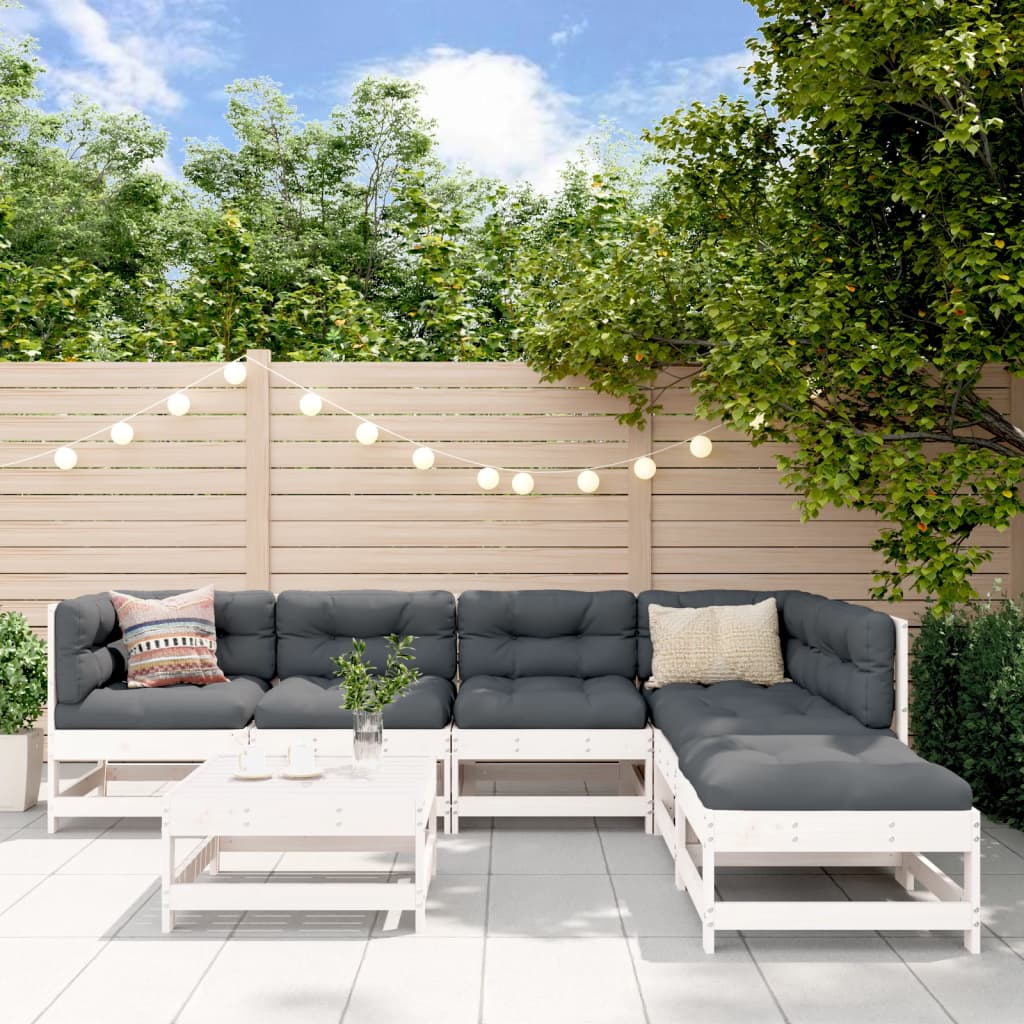8720845838256_m_en_hd_1 Provira 7-delige Loungeset met kussens massief hout wit - Image 1