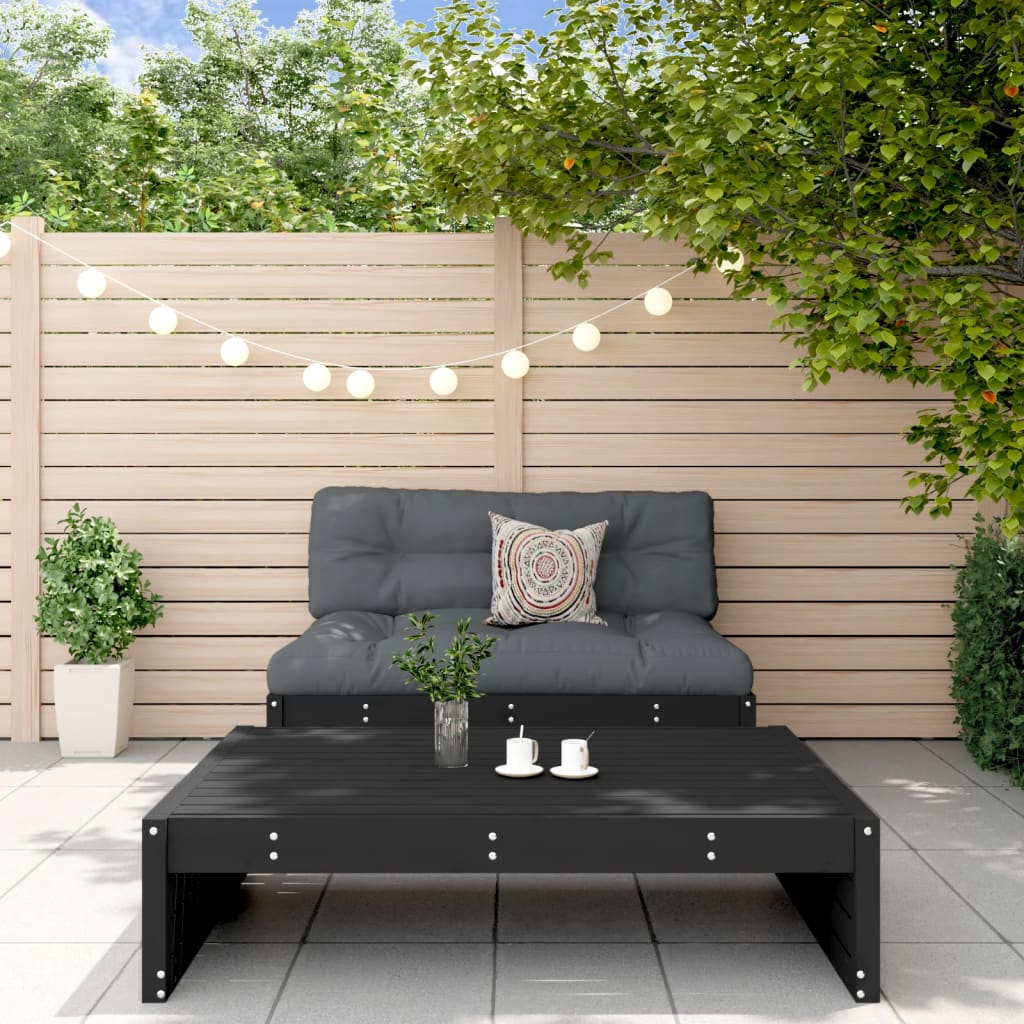 8720845839963_m_en_hd_1 Provira 2-delige Loungeset met kussens massief hout zwart - Image 1