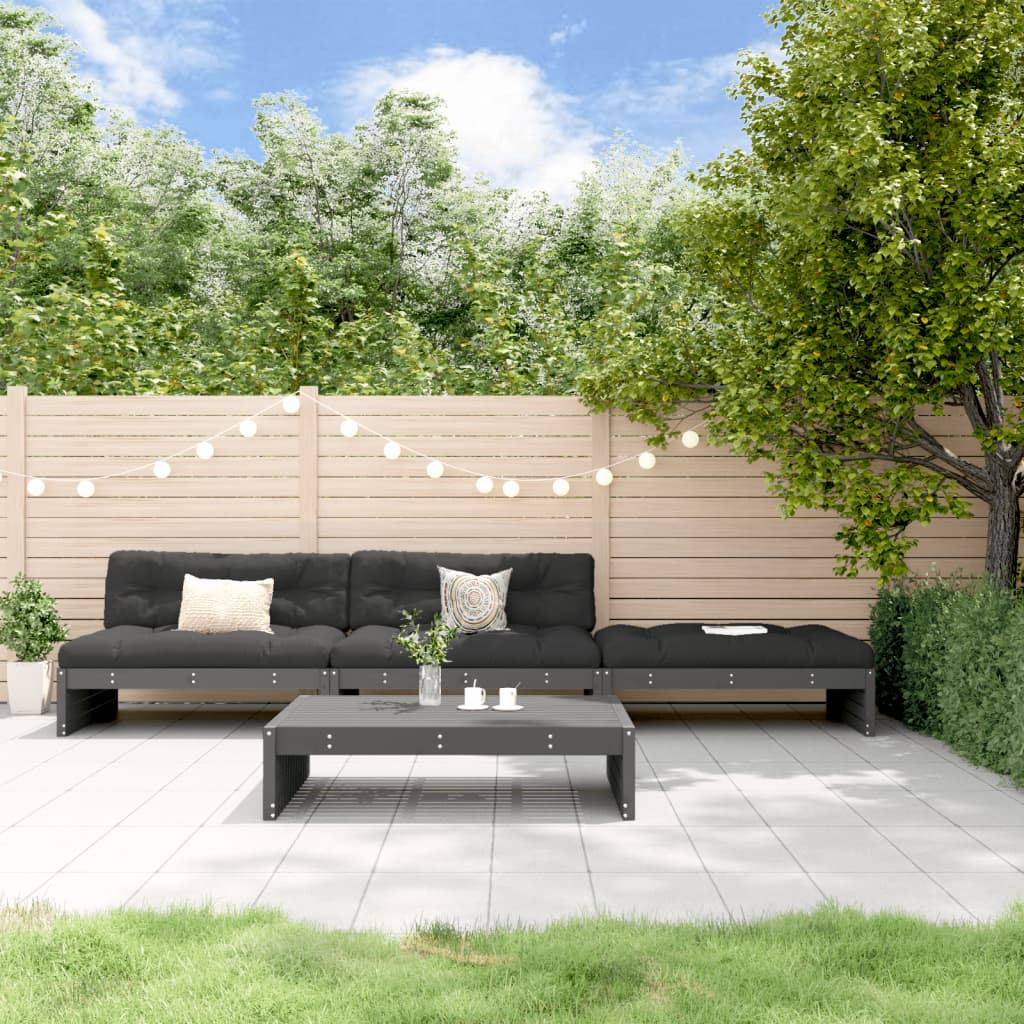 8720845840013_m_en_hd_1 Provira 4-delige Loungeset met kussens massief hout grijs - Image 1