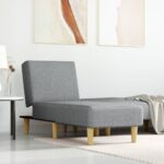 Provira Chaise longue stof lichtgrijs