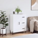 Provira Dressoir 69,5x34x90 cm bewerkt hout wit