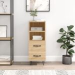 Provira Dressoir 34,5x34x90 cm bewerkt hout sonoma eiken