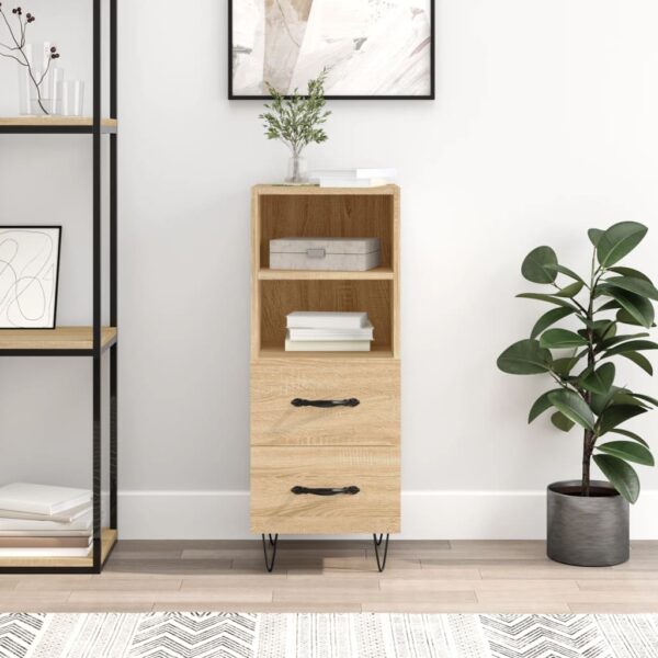 Provira Dressoir 34,5x34x90 cm bewerkt hout sonoma eiken