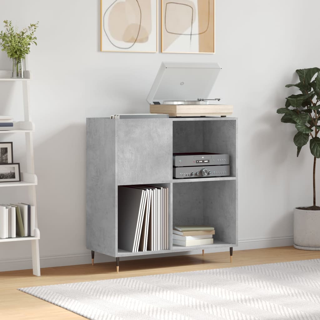 8720845877798_m_en_hd_1 Provira Platenkast 84,5x38x89 cm bewerkt hout betongrijs - Image 1