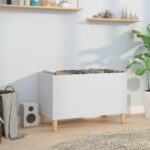 Provira Platenkast 74,5x38x48 cm bewerkt hout wit