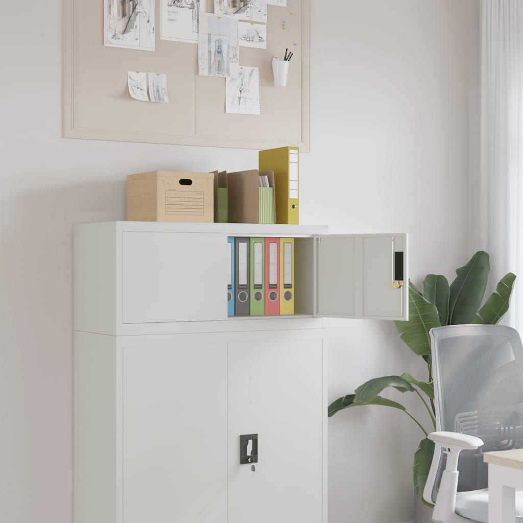 8720845889395_m_en_hd_1 Provira Archiefkast 90x40x40 cm staal lichtgrijs - Image 1