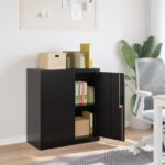 Provira Archiefkast 79x40x90 cm staal zwart
