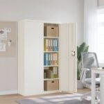 Provira Archiefkast 105x40x180 cm staal wit