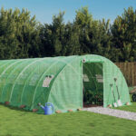 Provira Tuinkas met stalen frame 96 m² 24x4x2 m groen