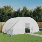 Provira Tuinkas met stalen frame 24 m² 6x4x2,85 m wit