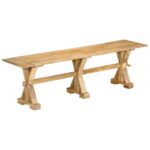 Provira Bankje 160x35x45 cm massief mangohout