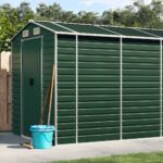 Provira Tuinschuur 191x470x198 cm gegalvaniseerd staal groen