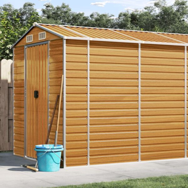 Provira Tuinschuur 191x725x198 cm gegalvaniseerd staal lichtbruin
