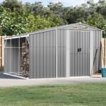 Provira Tuinschuur 277x279x179 cm gegalvaniseerd staal grijs