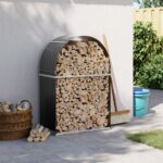 Provira Haardhoutopslag 80x45x120 cm gegalvaniseerd staal antraciet