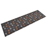 Provira Keukenmat wasbaar potenprint 60x180 cm fluweel