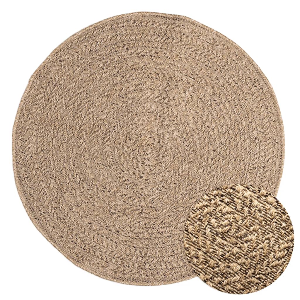 8720845956400_a_en_hd_1 Provira Vloerkleed ZIZUR binnen en buiten 90 cm jute look - Image 1