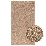 Provira Vloerkleed ZIZUR binnen en buiten 80x150 cm jute look
